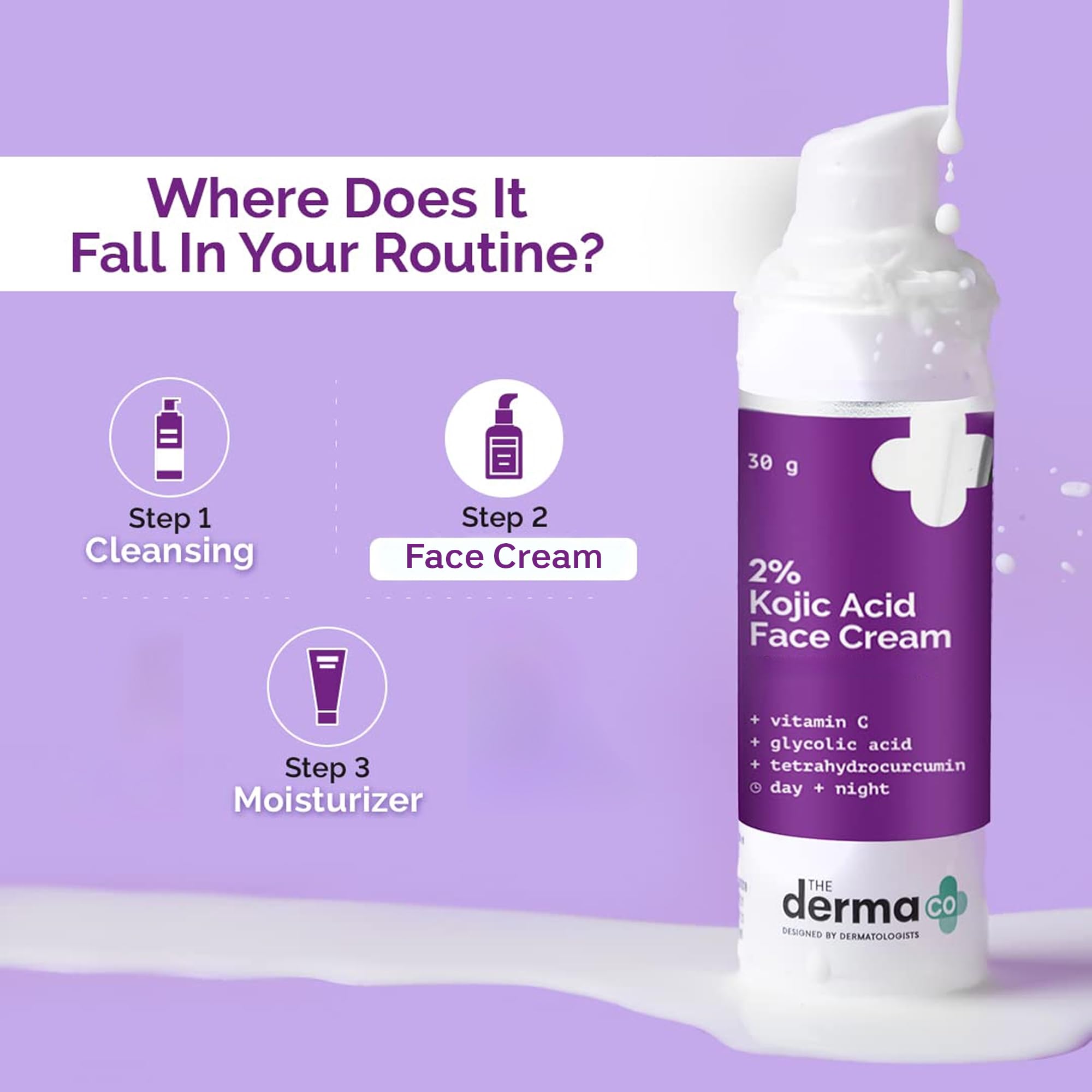 Amazon.com: The Derma Co Face Cream with Vitamin C & Glycolic Acid